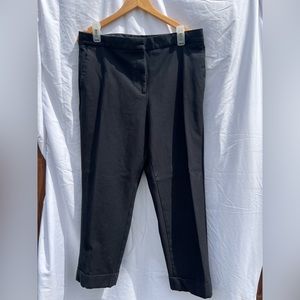 Ann Taylor Curvy Fit Cropped Black Pant Size 14